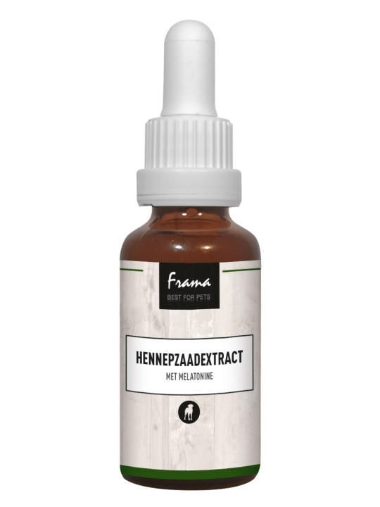 CBD druppels hond met melatonine voor rust en ontspanning